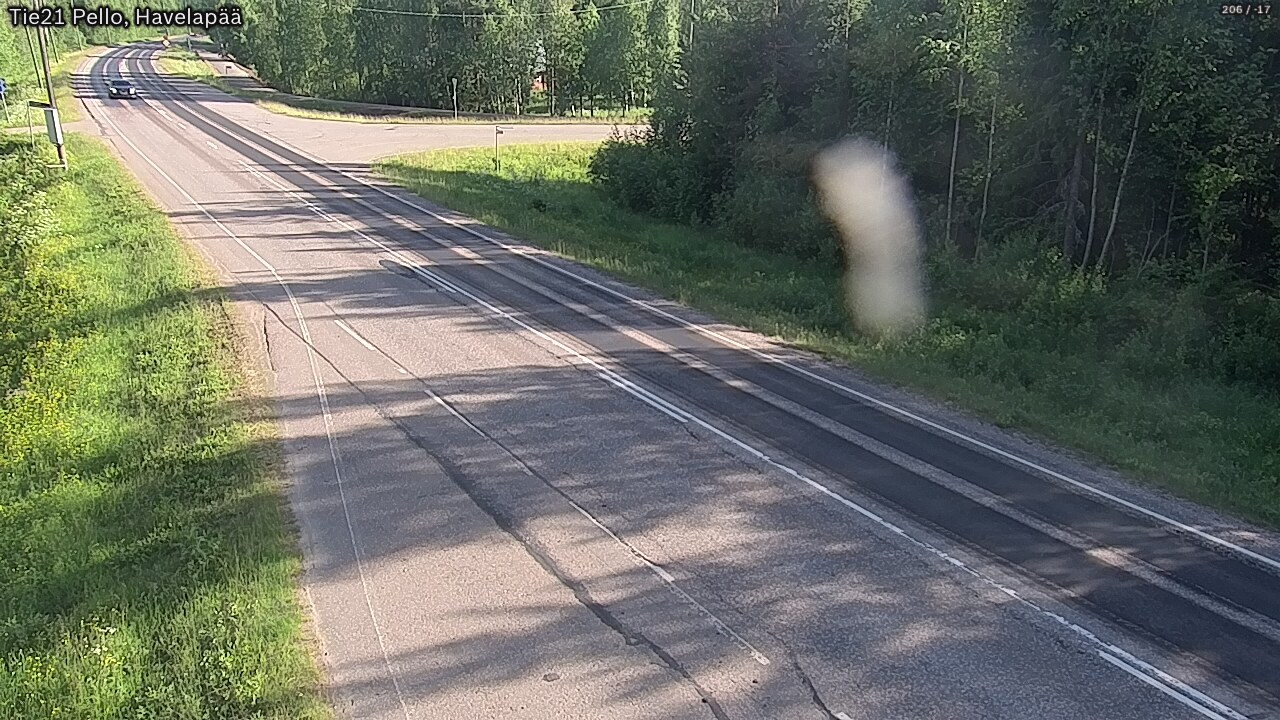 Weather Camera Image Väg 21 Pello, Havelanpää, Pello, Lappi