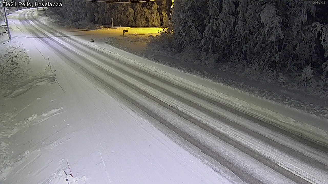 Kelikamerat Kuva Tie 21 Pello, Havelanpää, Pello, Lappi