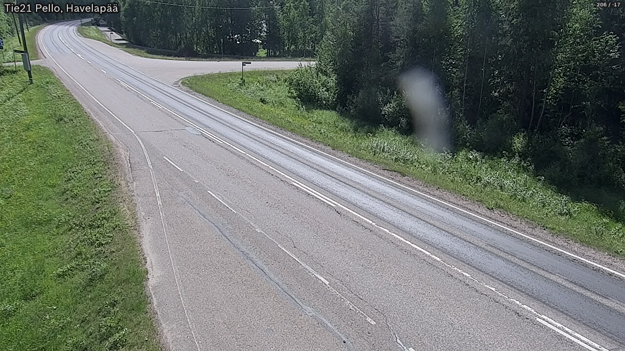 Weather Camera Image Väg 21 Pello, Havelanpää, Pello, Lappi