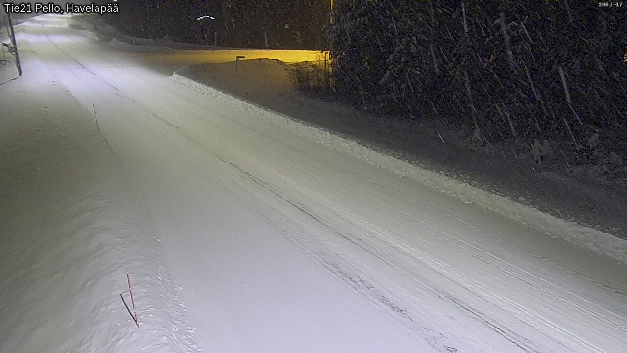 Kelikamerat Kuva Tie 21 Pello, Havelanpää, Pello, Lappi