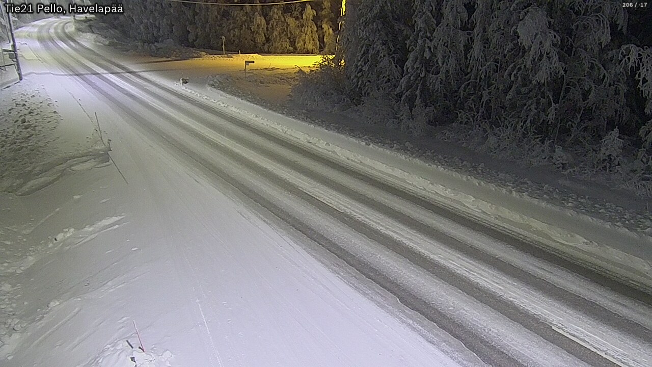 Kelikamerat Kuva Tie 21 Pello, Havelanpää, Pello, Lappi