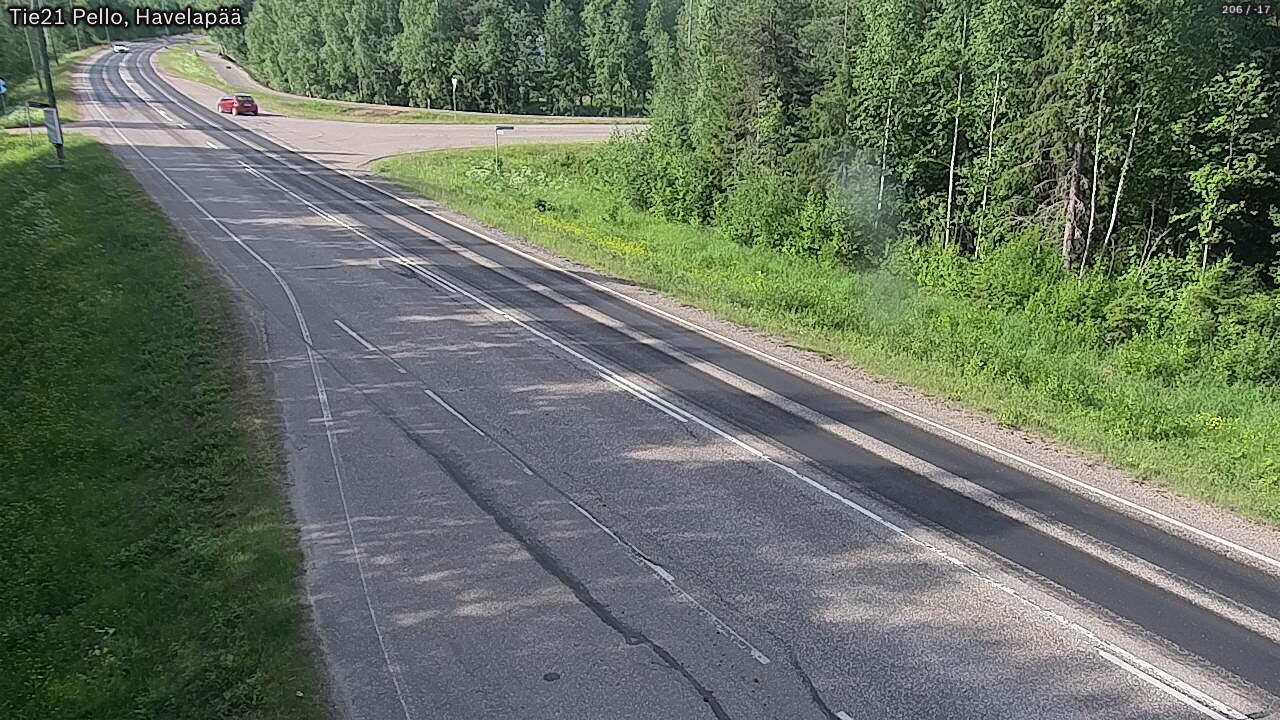 Weather Camera Image Väg 21 Pello, Havelanpää, Pello, Lappi