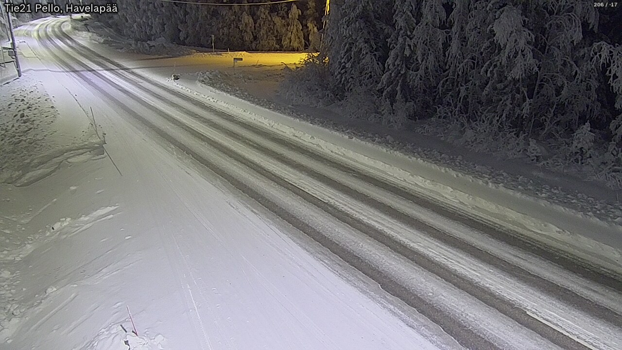 Kelikamerat Kuva Tie 21 Pello, Havelanpää, Pello, Lappi