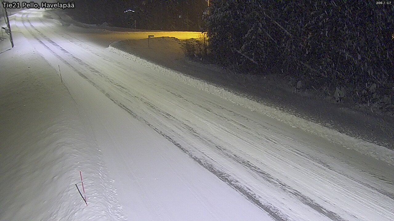 Kelikamerat Kuva Tie 21 Pello, Havelanpää, Pello, Lappi