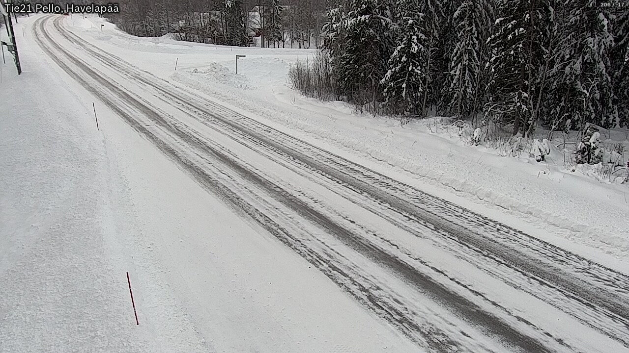 Weather Camera Image Road 21 Pello, Havelanpää, Pello, Lappi