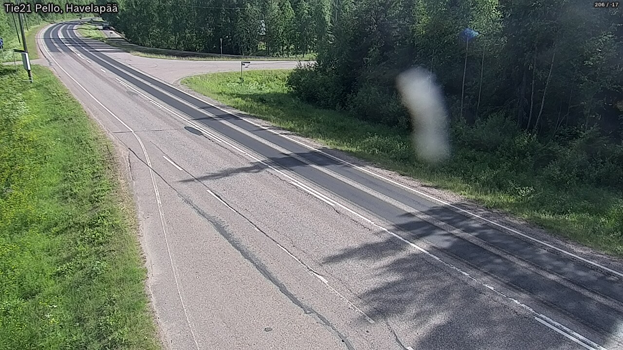 Weather Camera Image Väg 21 Pello, Havelanpää, Pello, Lappi