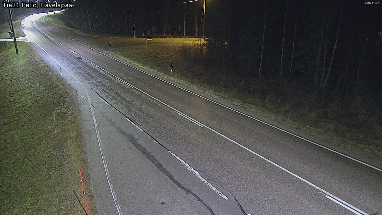 Kelikamerat Kuva Tie 21 Pello, Havelanpää, Pello, Lappi