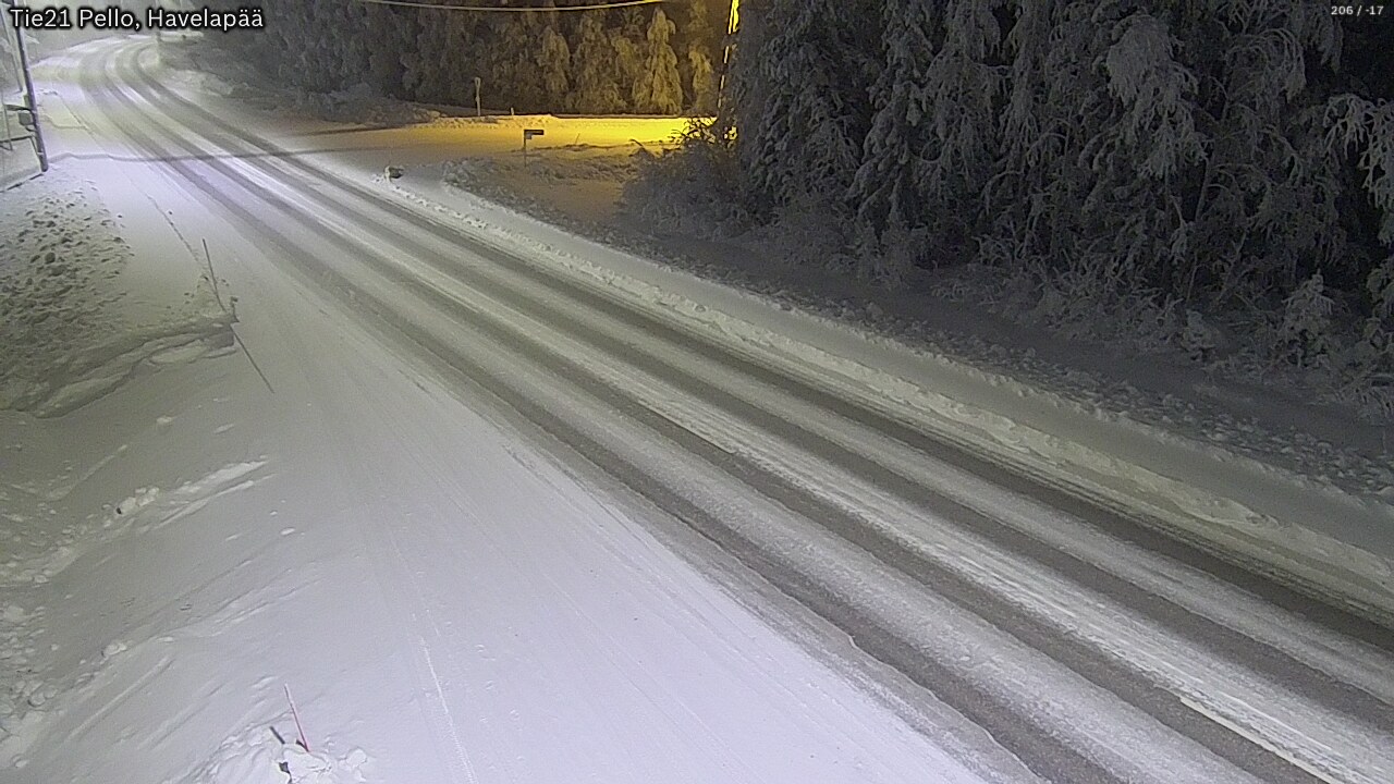 Kelikamerat Kuva Tie 21 Pello, Havelanpää, Pello, Lappi