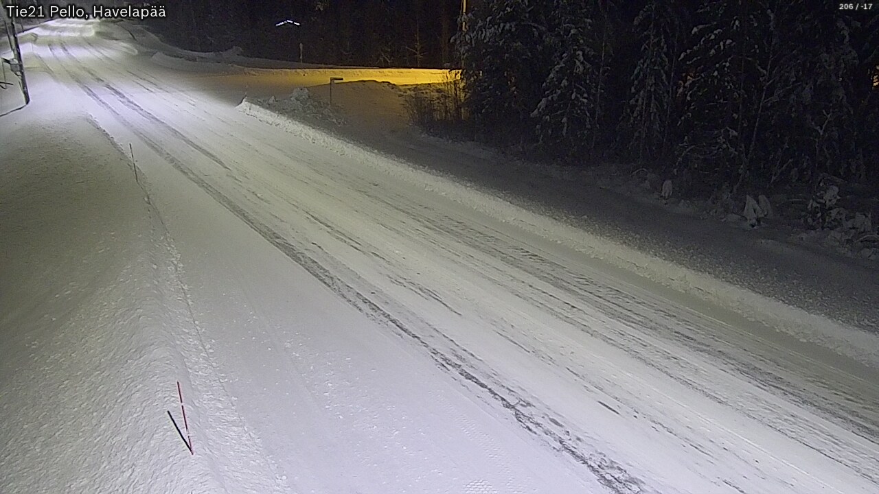 Weather Camera Image Road 21 Pello, Havelanpää, Pello, Lappi