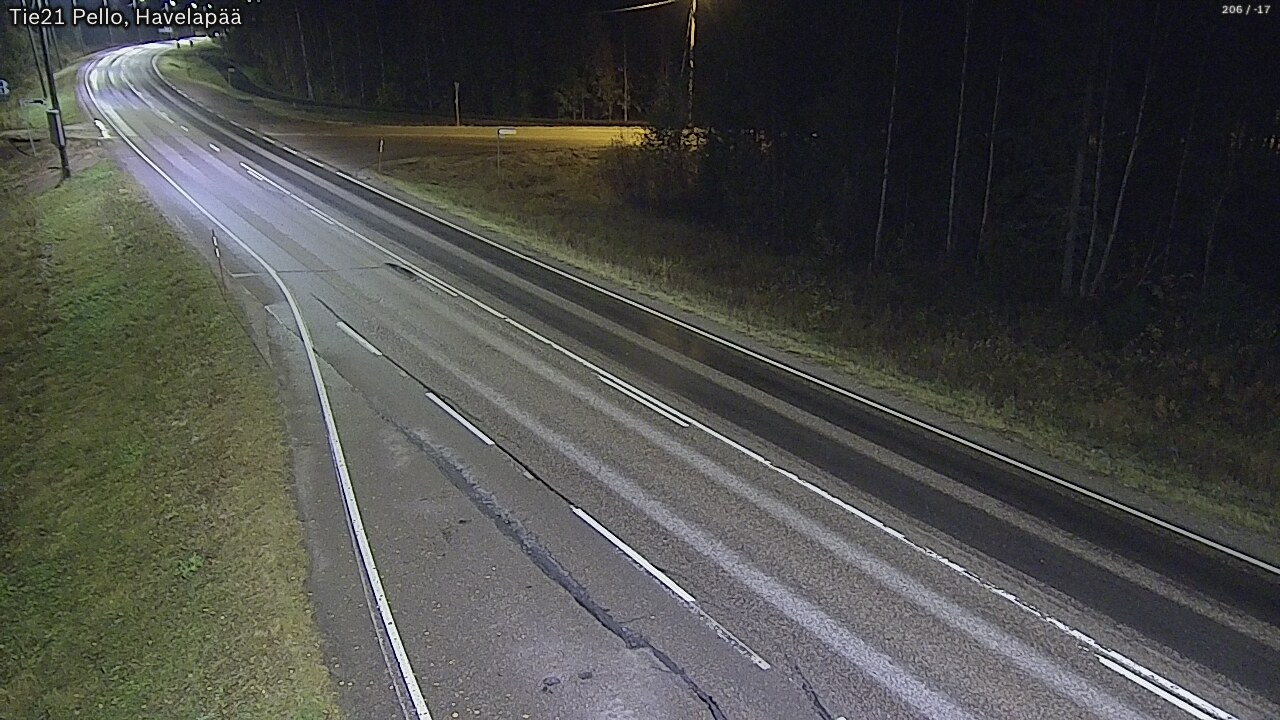 Kelikamerat Kuva Tie 21 Pello, Havelanpää, Pello, Lappi