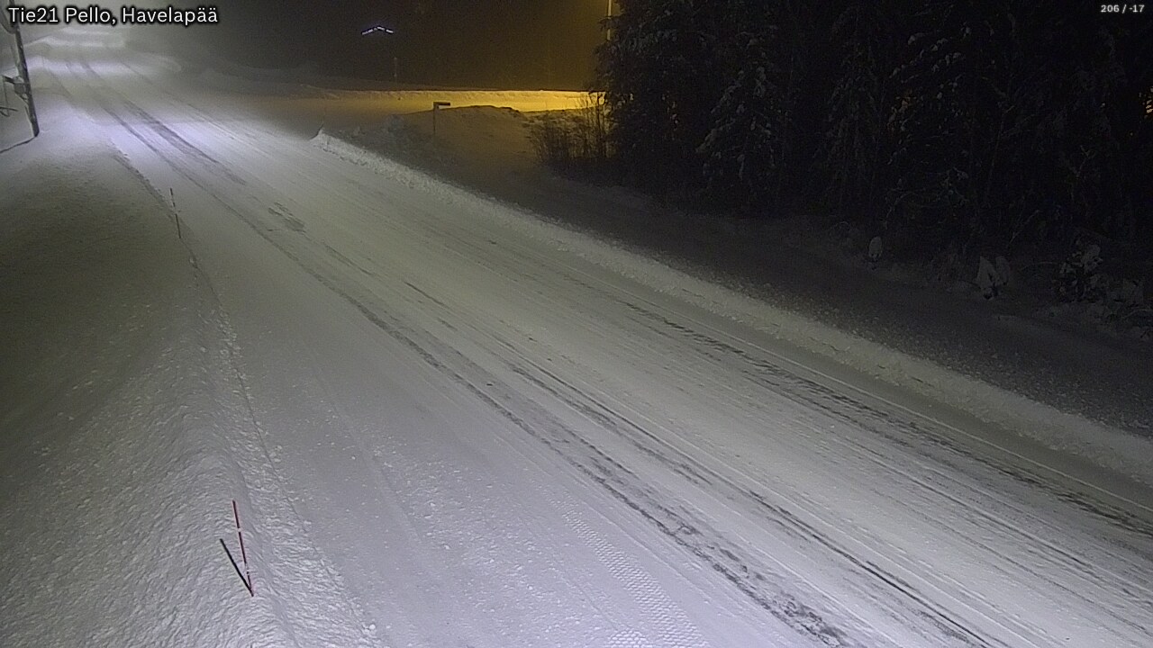 Weather Camera Image Road 21 Pello, Havelanpää, Pello, Lappi