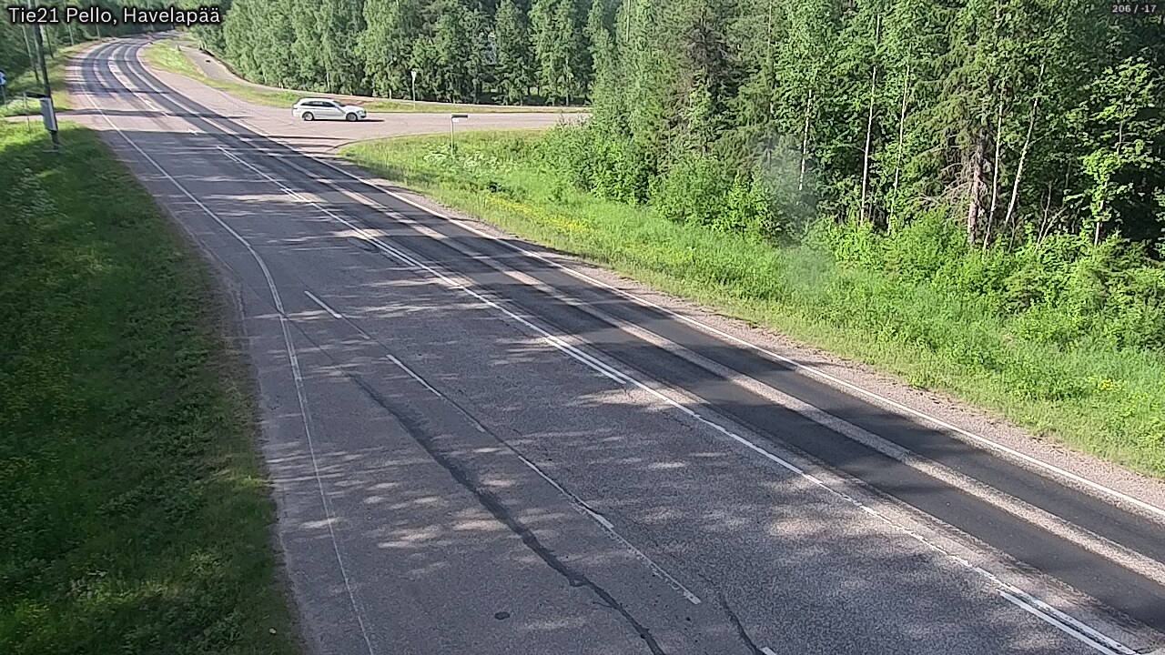 Weather Camera Image Väg 21 Pello, Havelanpää, Pello, Lappi