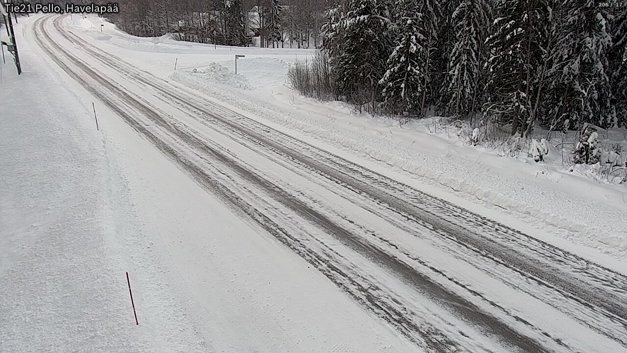 Weather Camera Image Road 21 Pello, Havelanpää, Pello, Lappi