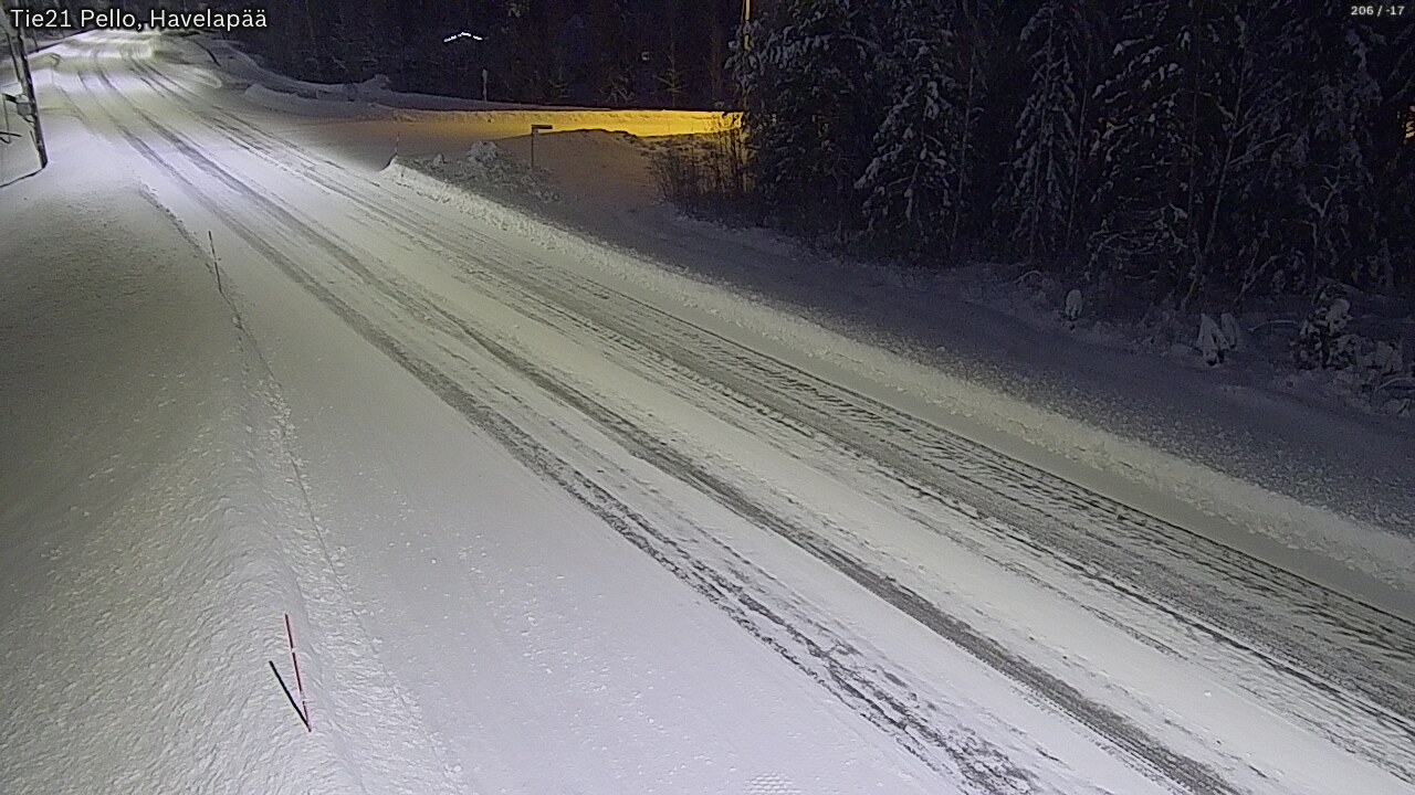 Weather Camera Image Road 21 Pello, Havelanpää, Pello, Lappi