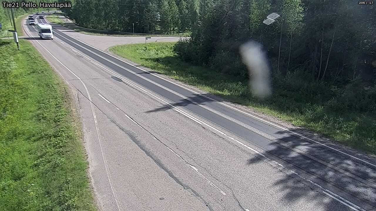 Weather Camera Image Väg 21 Pello, Havelanpää, Pello, Lappi