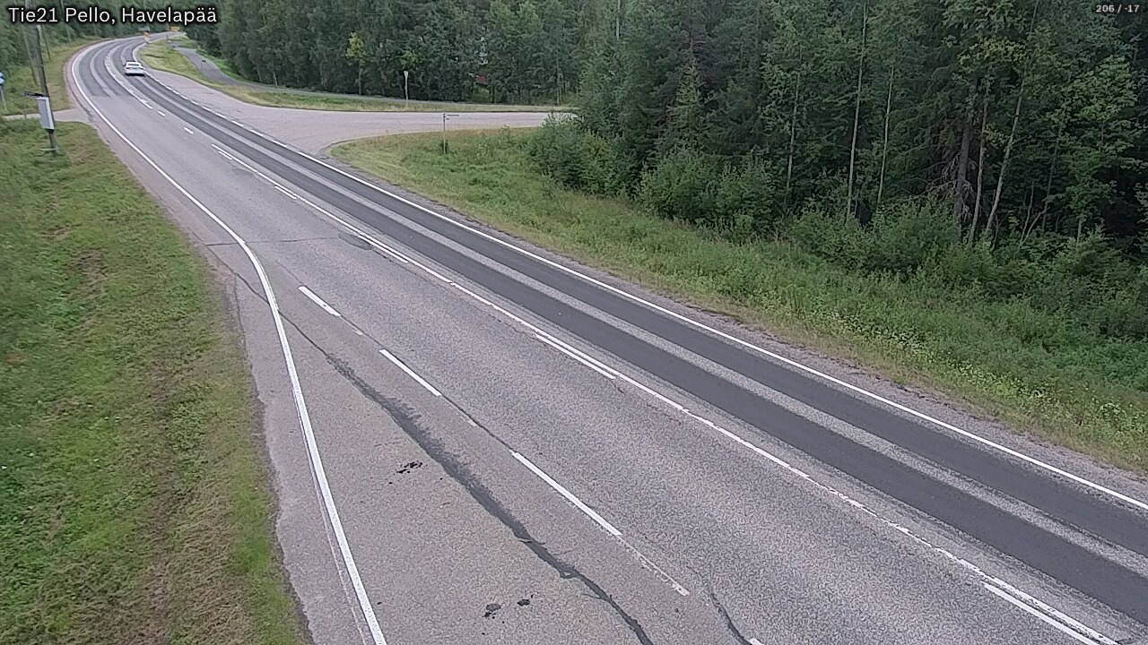 Kelikamerat Kuva Tie 21 Pello, Havelanpää, Pello, Lappi