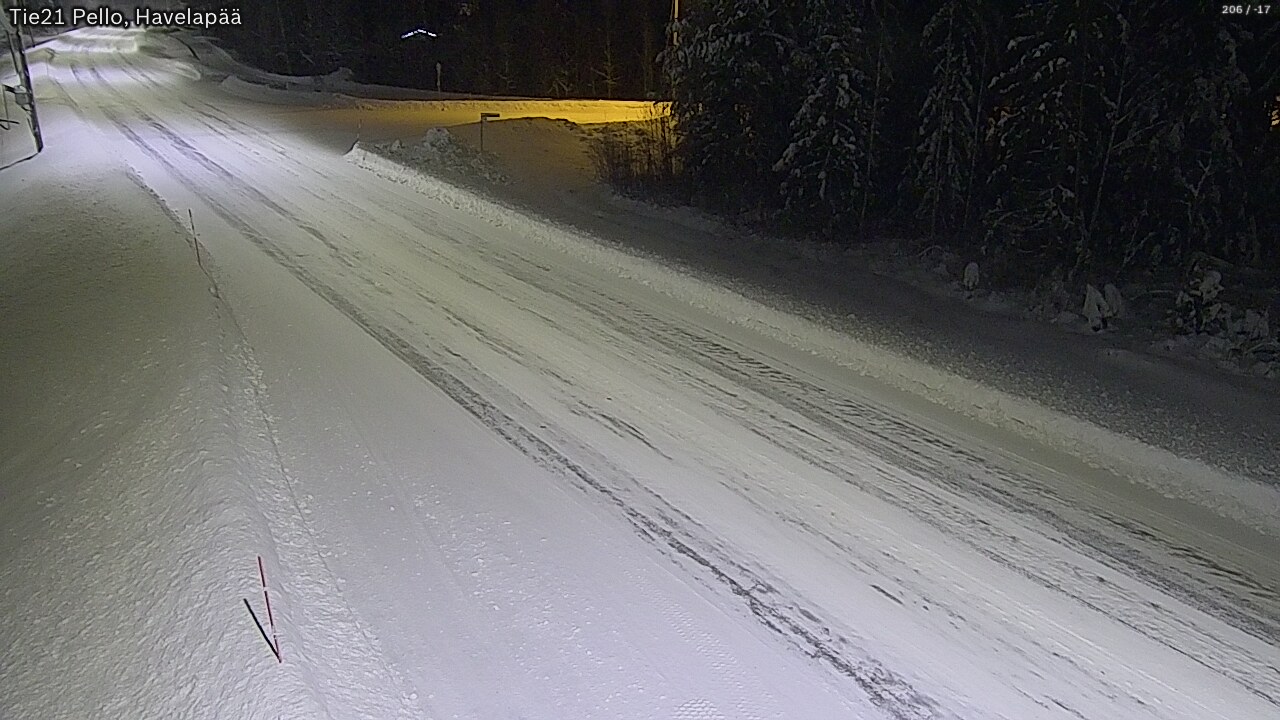 Weather Camera Image Road 21 Pello, Havelanpää, Pello, Lappi