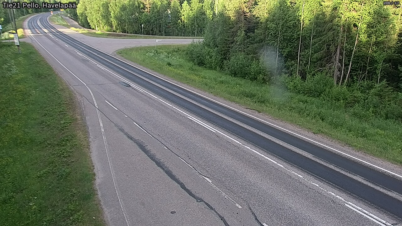 Weather Camera Image Väg 21 Pello, Havelanpää, Pello, Lappi
