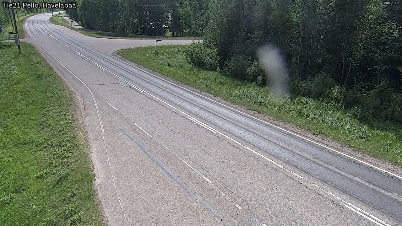 Weather Camera Image Väg 21 Pello, Havelanpää, Pello, Lappi
