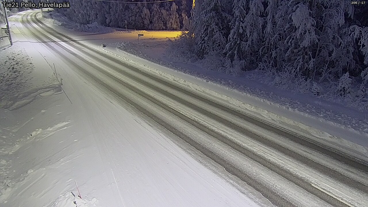 Kelikamerat Kuva Tie 21 Pello, Havelanpää, Pello, Lappi