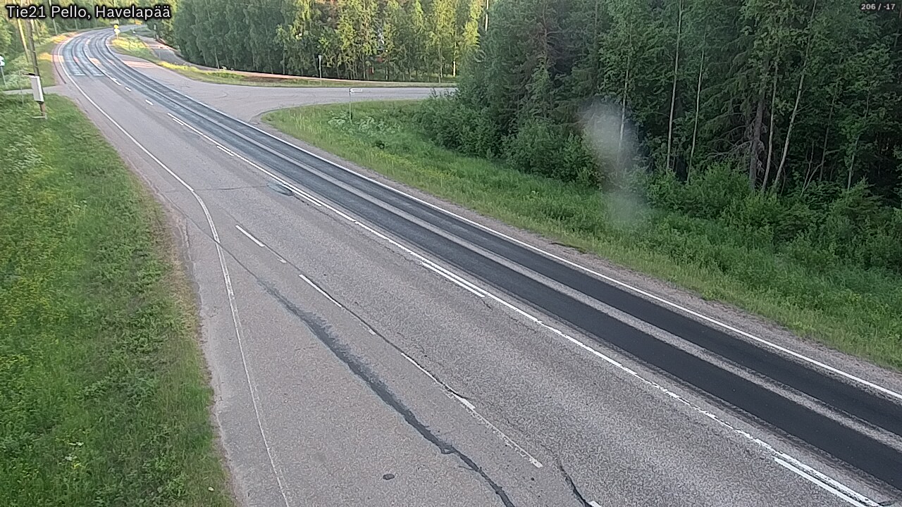 Weather Camera Image Väg 21 Pello, Havelanpää, Pello, Lappi
