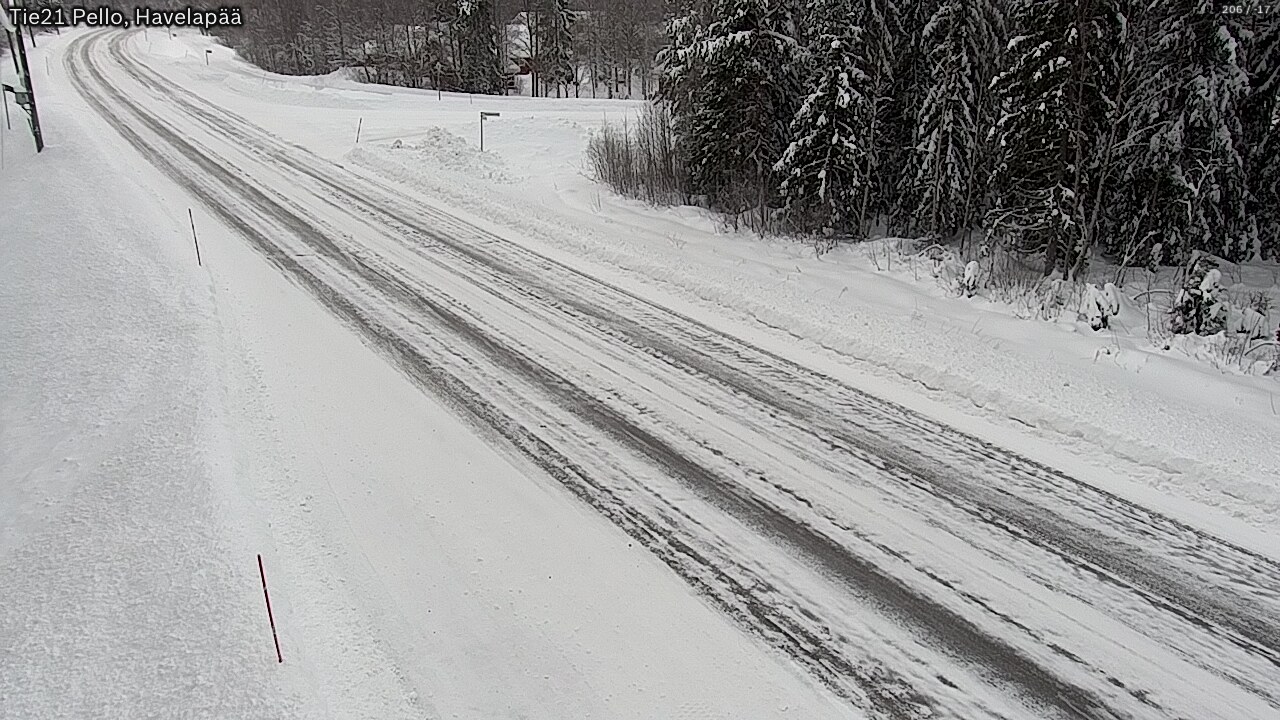 Weather Camera Image Road 21 Pello, Havelanpää, Pello, Lappi