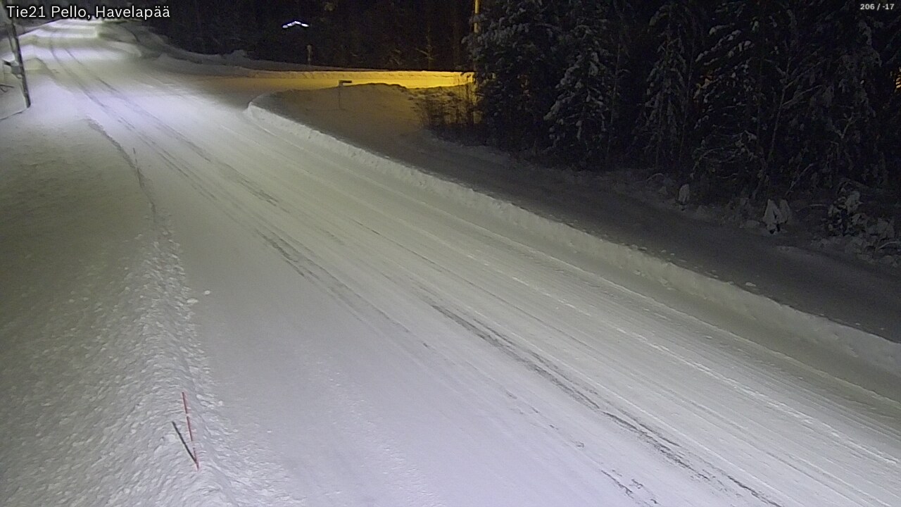Kelikamerat Kuva Tie 21 Pello, Havelanpää, Pello, Lappi