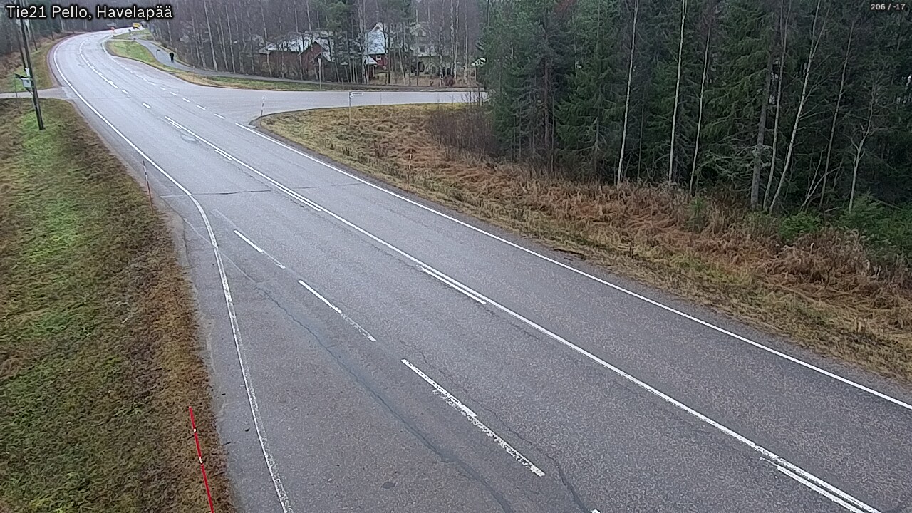 Weather Camera Image Väg 21 Pello, Havelanpää, Pello, Lappi