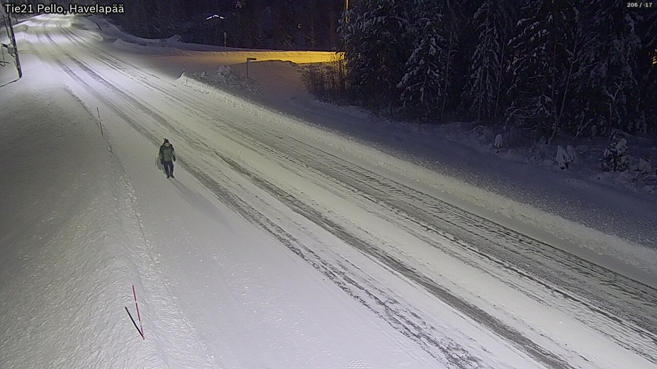 Weather Camera Image Road 21 Pello, Havelanpää, Pello, Lappi