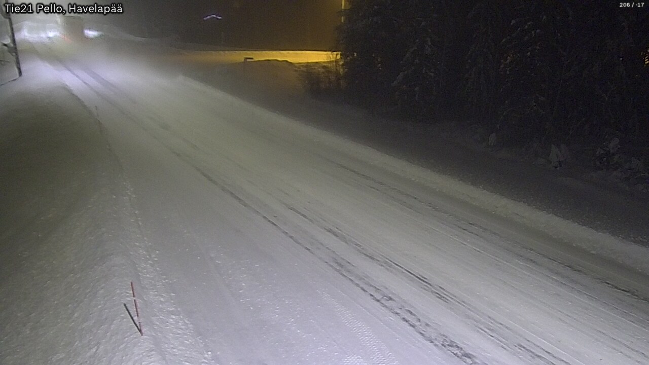Weather Camera Image Road 21 Pello, Havelanpää, Pello, Lappi