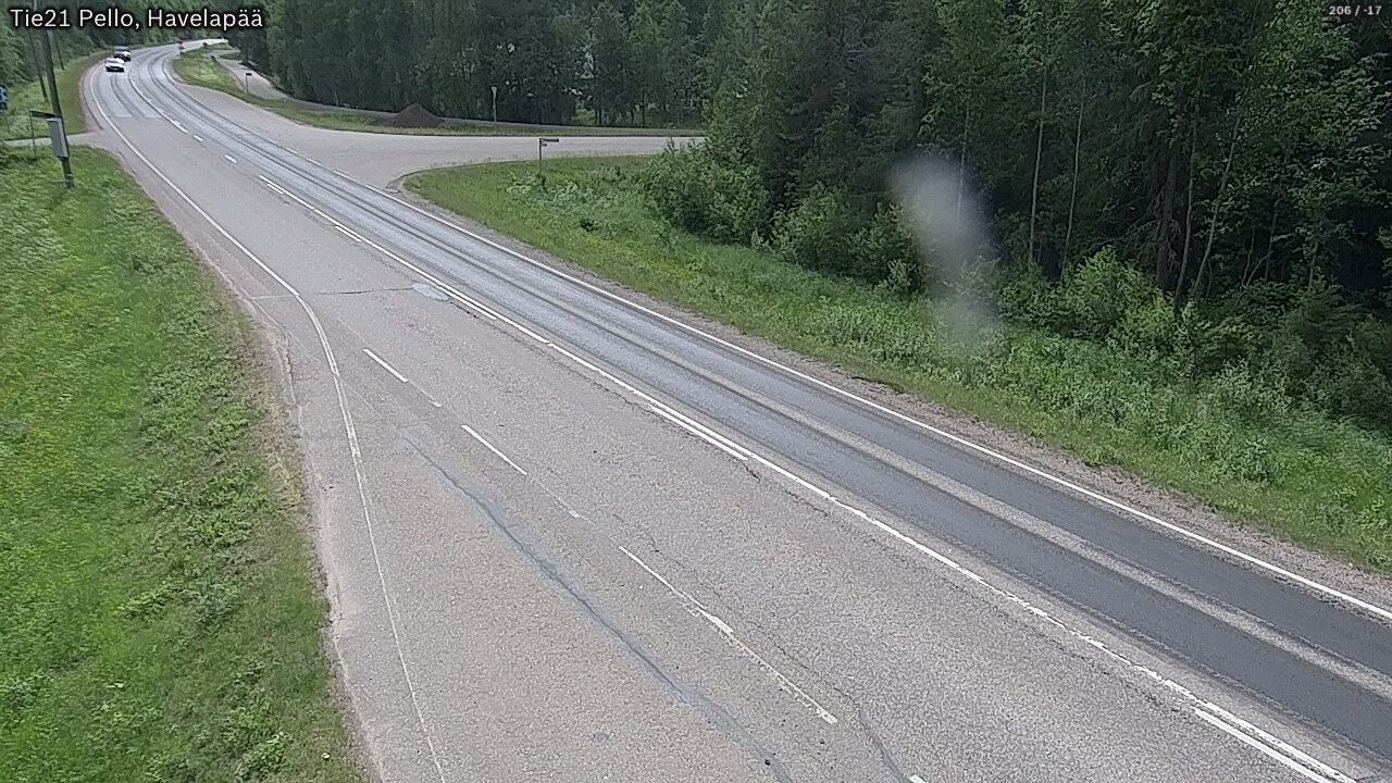Weather Camera Image Väg 21 Pello, Havelanpää, Pello, Lappi