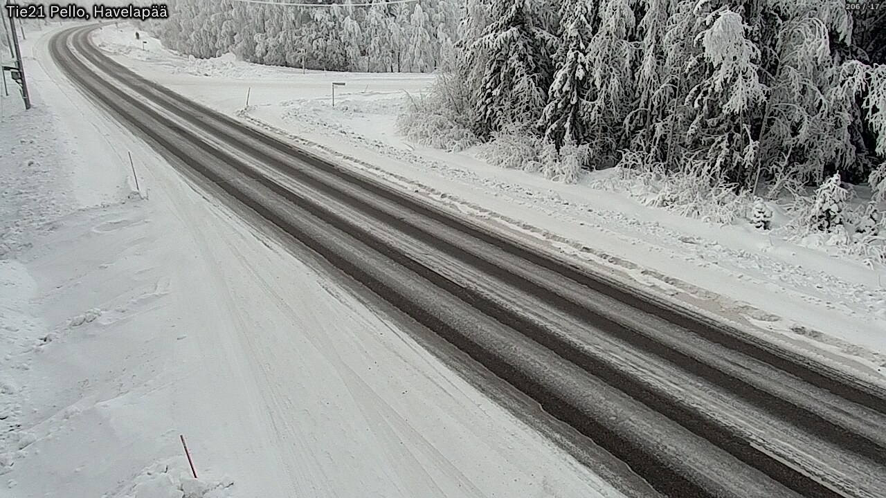 Kelikamerat Kuva Tie 21 Pello, Havelanpää, Pello, Lappi