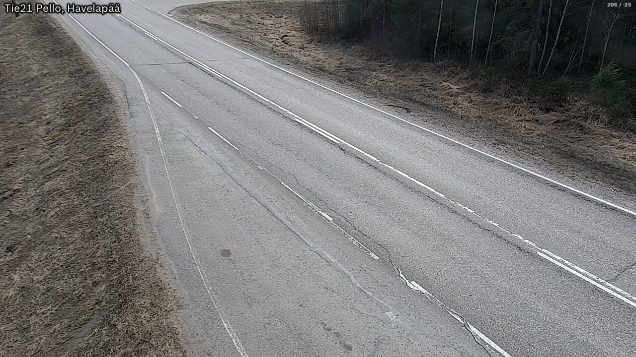Weather Camera Image Väg 21 Pello, Havelanpää, Pello, Lappi