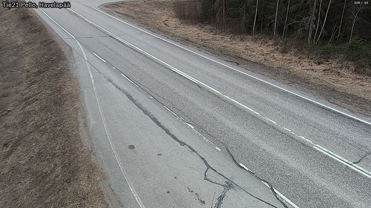 Weather Camera Image Väg 21 Pello, Havelanpää, Pello, Lappi