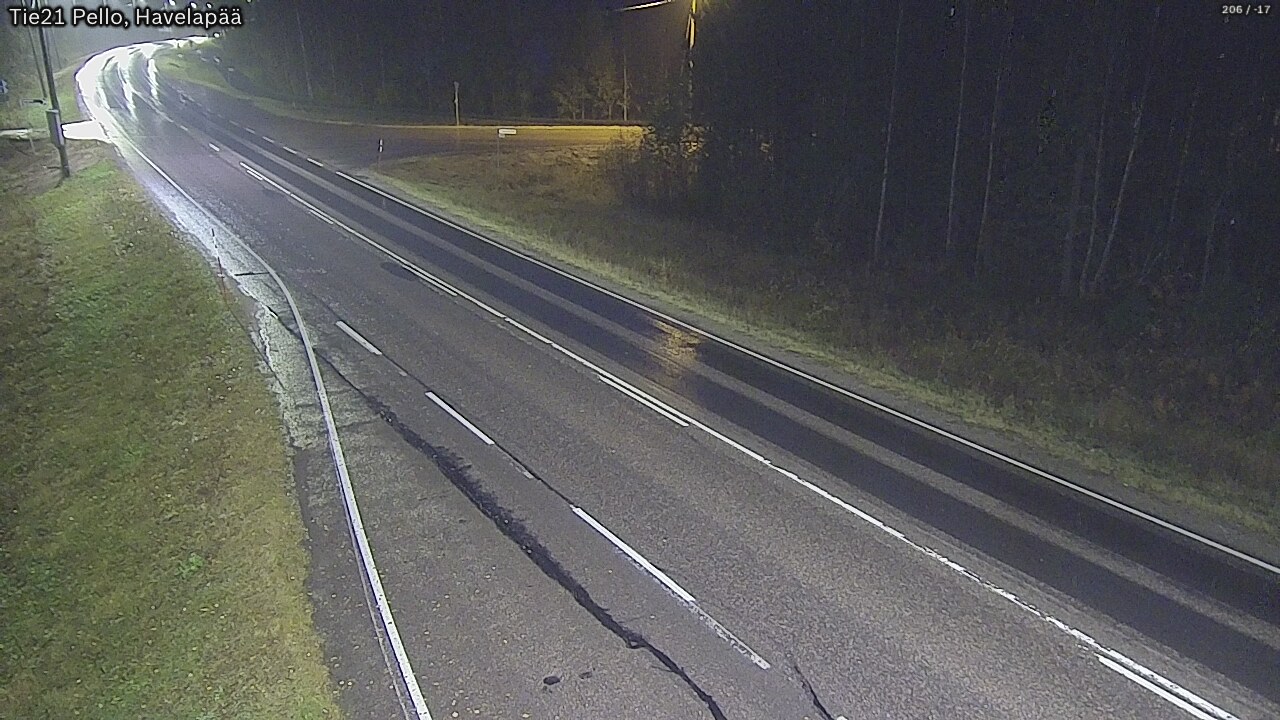 Kelikamerat Kuva Tie 21 Pello, Havelanpää, Pello, Lappi