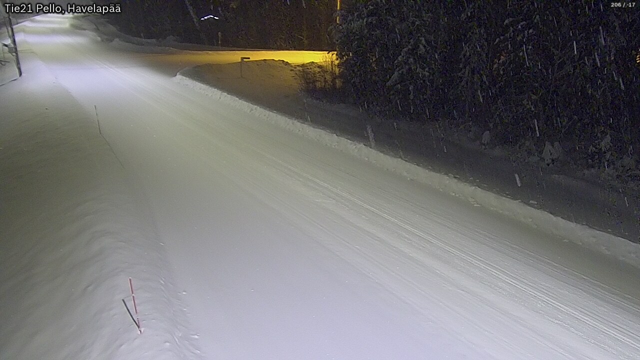 Kelikamerat Kuva Tie 21 Pello, Havelanpää, Pello, Lappi