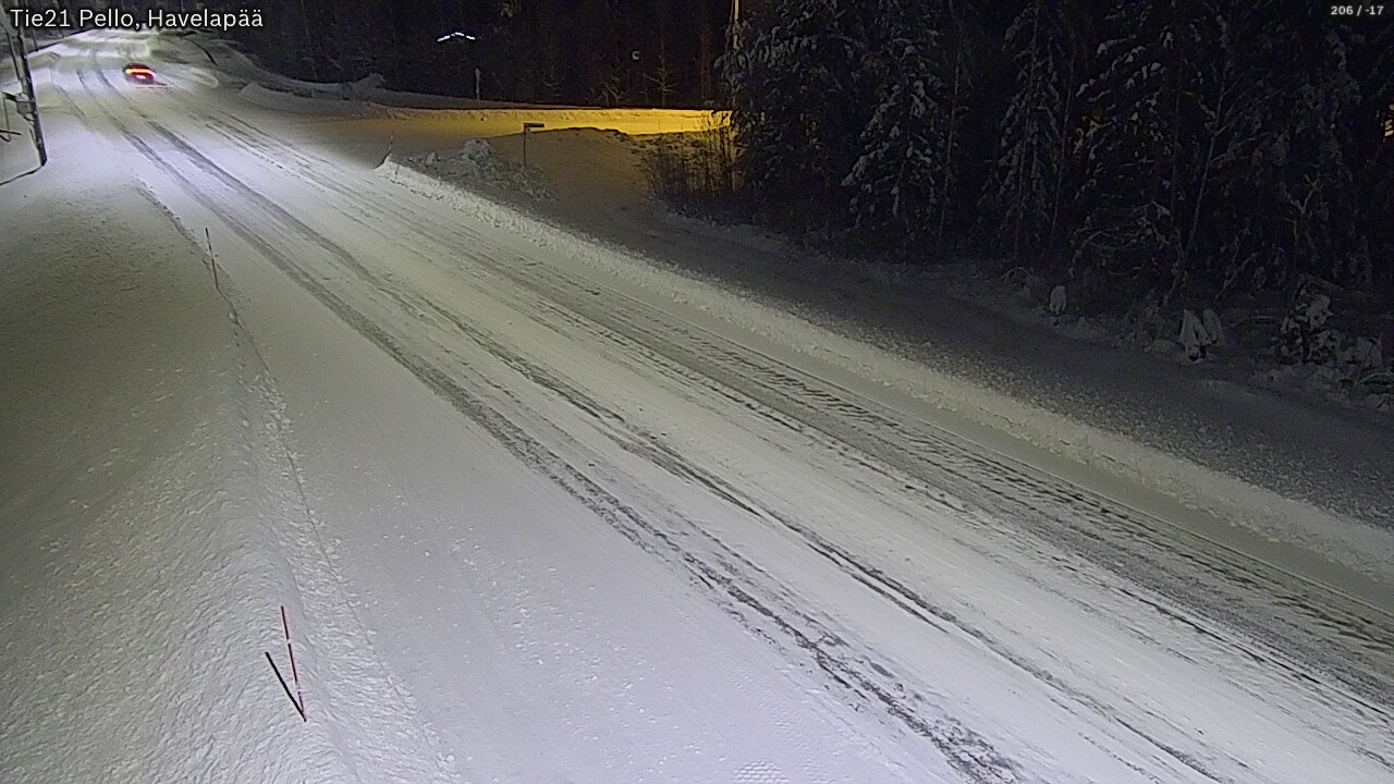Weather Camera Image Road 21 Pello, Havelanpää, Pello, Lappi