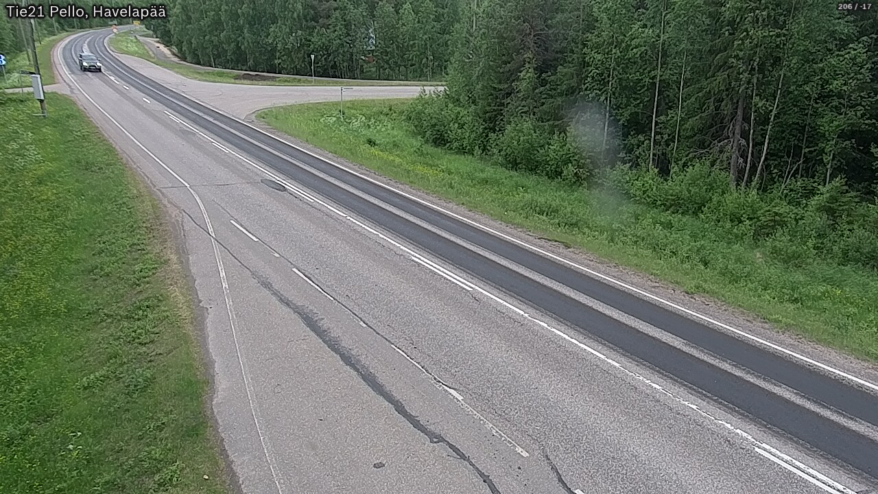 Kelikamerat Kuva Tie 21 Pello, Havelanpää, Pello, Lappi