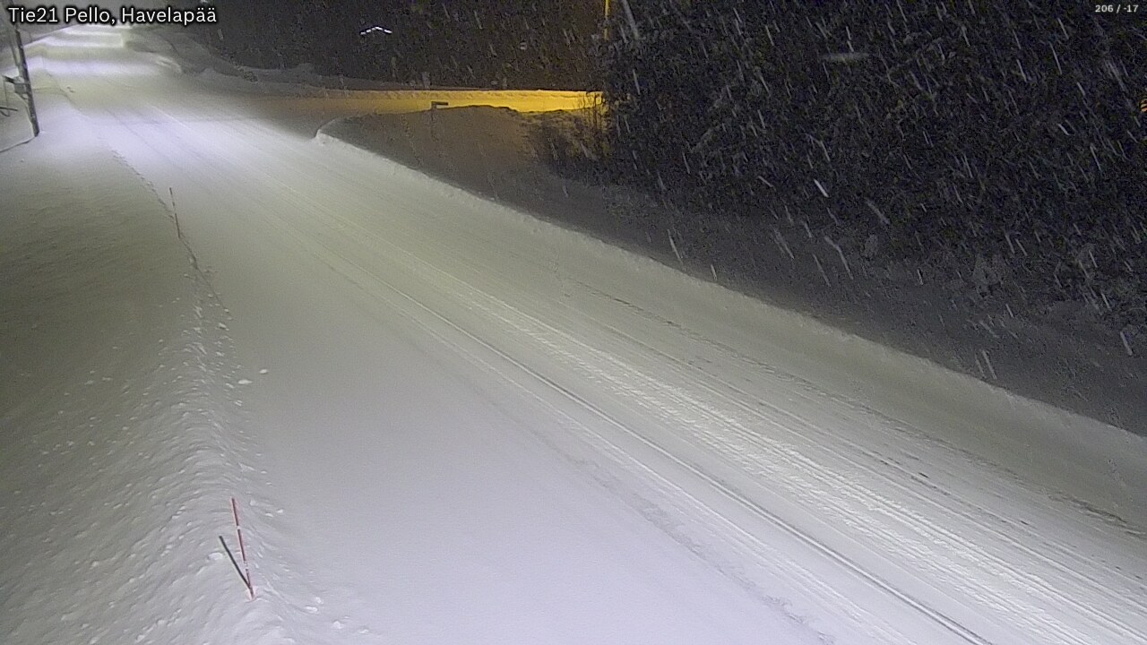 Kelikamerat Kuva Tie 21 Pello, Havelanpää, Pello, Lappi