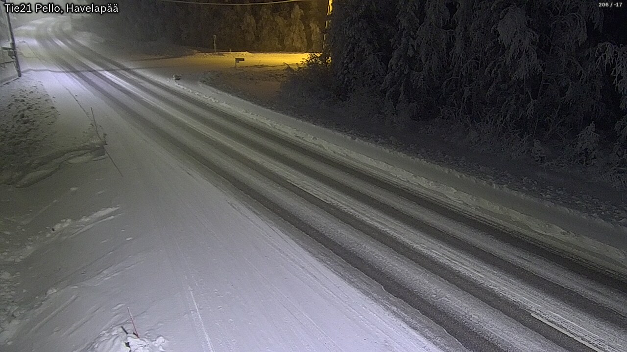 Kelikamerat Kuva Tie 21 Pello, Havelanpää, Pello, Lappi