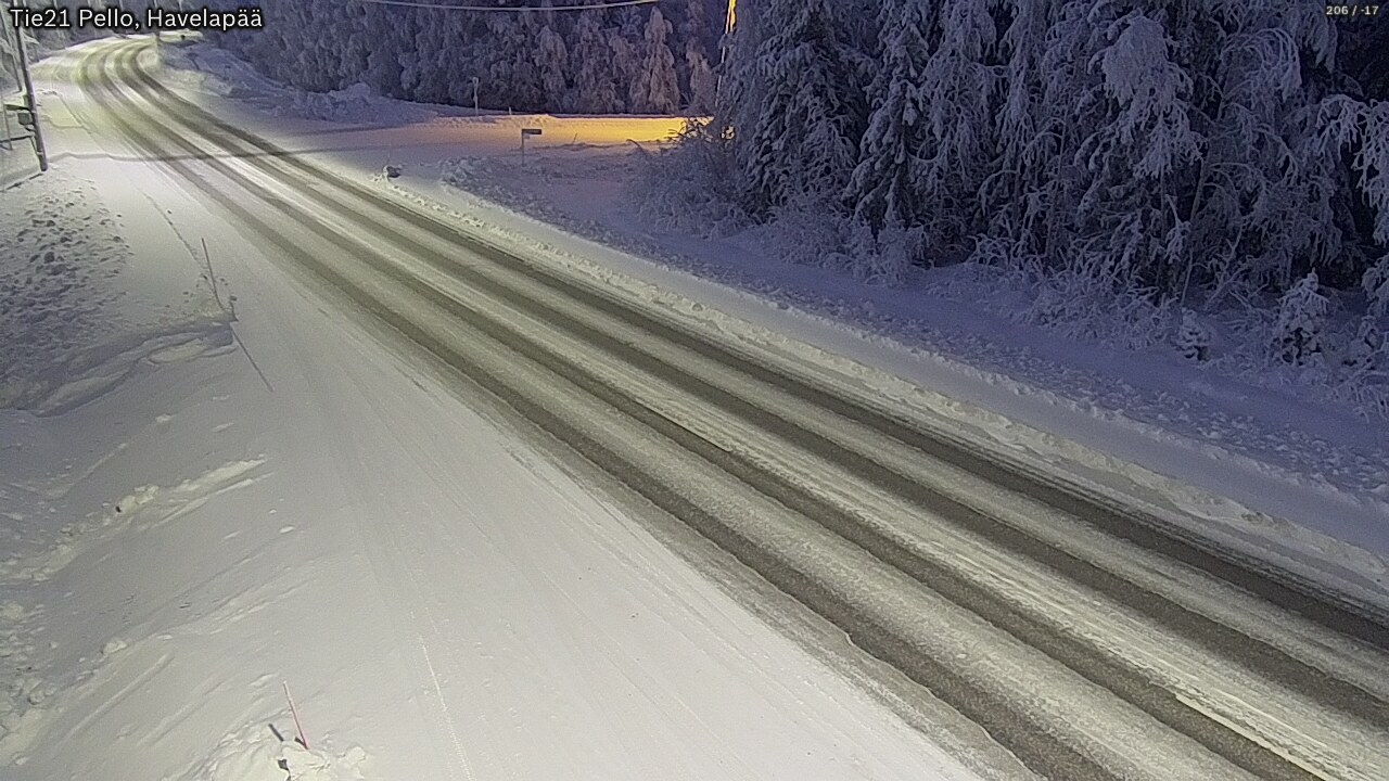 Kelikamerat Kuva Tie 21 Pello, Havelanpää, Pello, Lappi