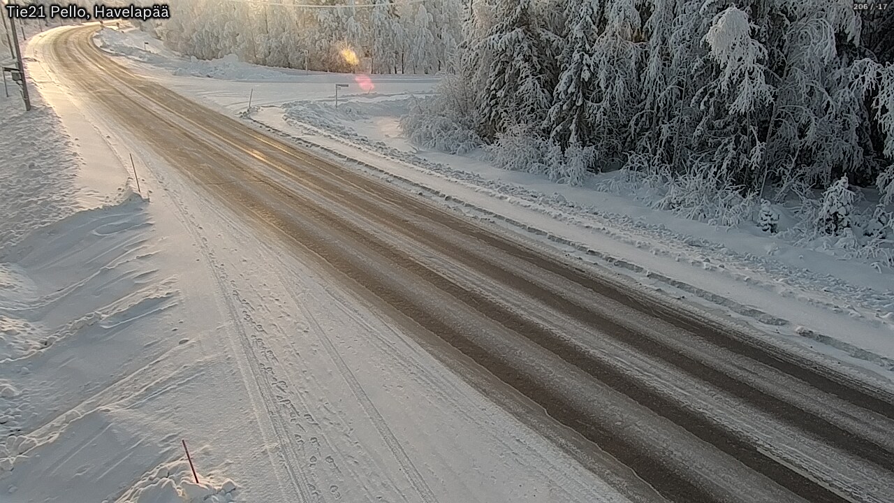 Kelikamerat Kuva Tie 21 Pello, Havelanpää, Pello, Lappi