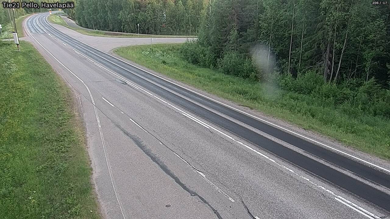 Weather Camera Image Väg 21 Pello, Havelanpää, Pello, Lappi
