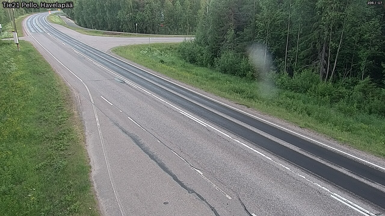 Weather Camera Image Väg 21 Pello, Havelanpää, Pello, Lappi