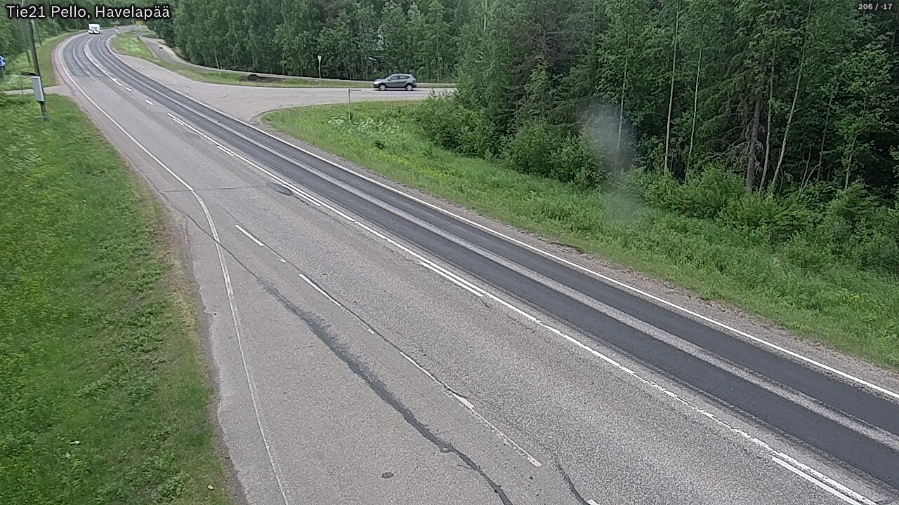 Weather Camera Image Road 21 Pello, Havelanpää, Pello, Lappi