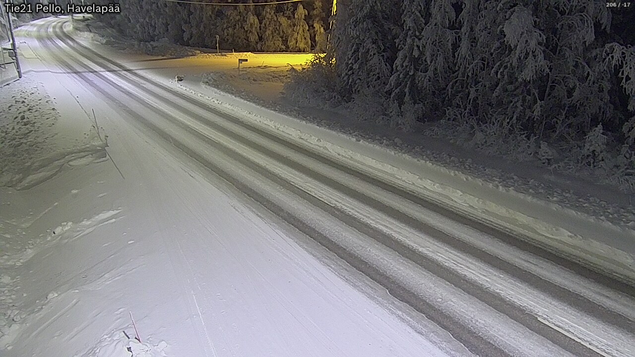 Kelikamerat Kuva Tie 21 Pello, Havelanpää, Pello, Lappi