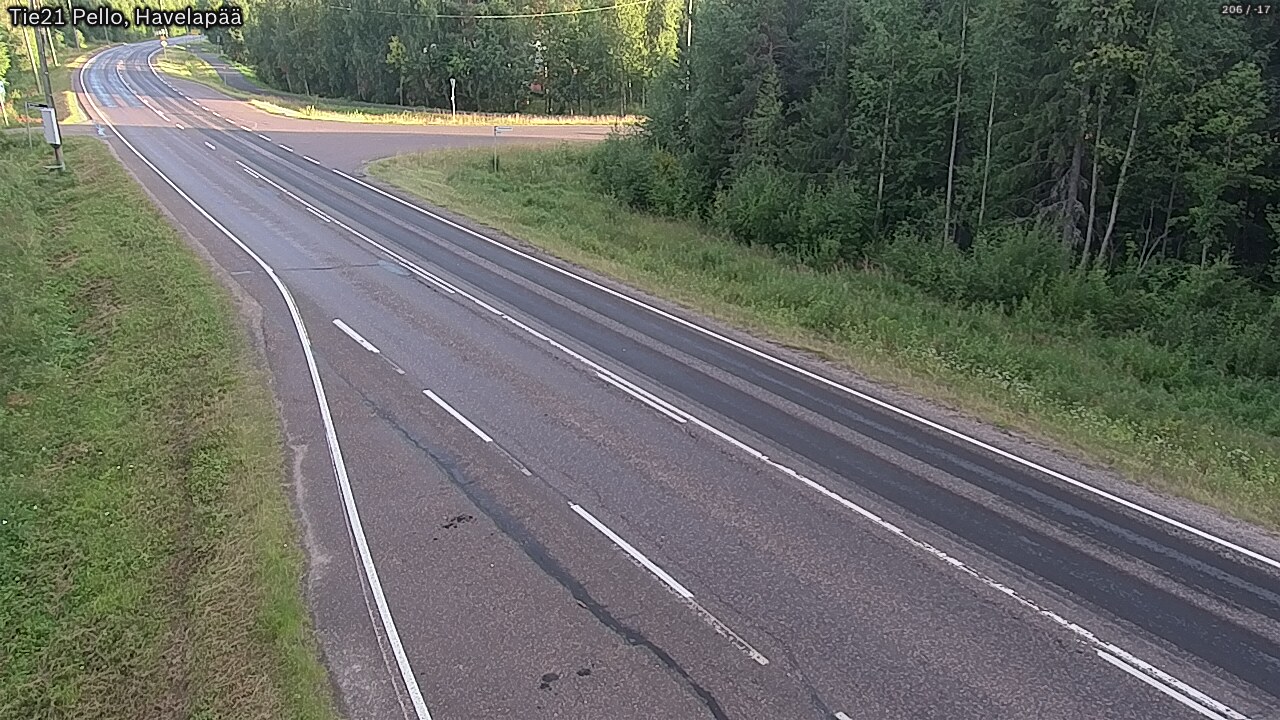 Kelikamerat Kuva Tie 21 Pello, Havelanpää, Pello, Lappi