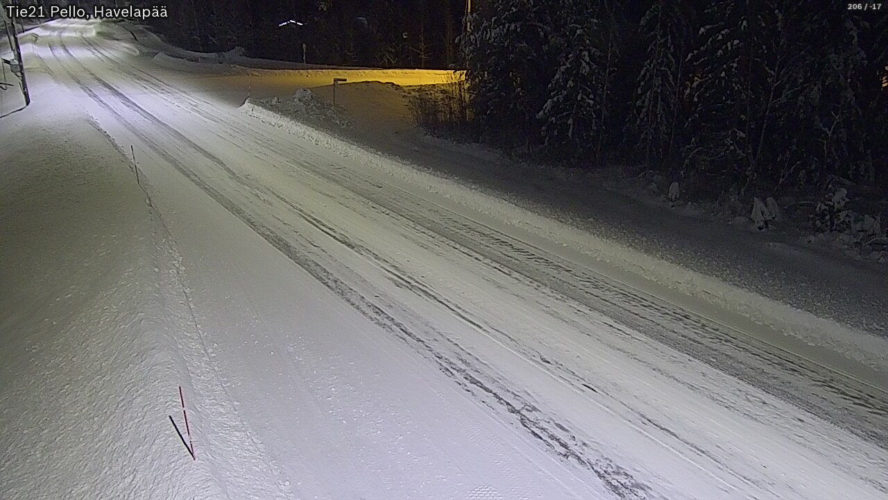 Weather Camera Image Road 21 Pello, Havelanpää, Pello, Lappi