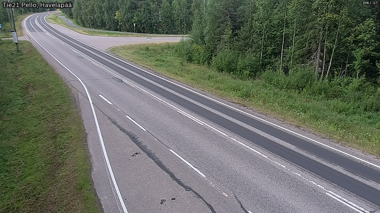 Weather Camera Image Road 21 Pello, Havelanpää, Pello, Lappi