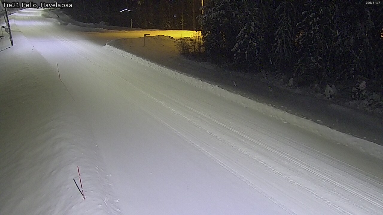 Kelikamerat Kuva Tie 21 Pello, Havelanpää, Pello, Lappi